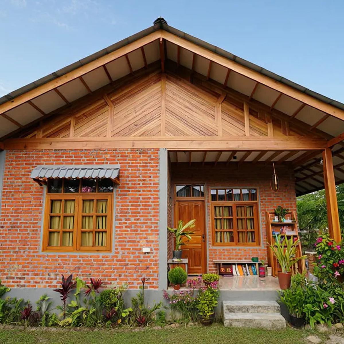 Model Rustic Modern atau Tropis Natural Kayu