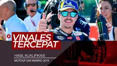 Berita video pembalap Monster Energy Yamaha, Maverick Vinales, meraih pole position di start MotoGP San Marino setelah menjadi yang tercepat di sesi kualifikasi, Sabtu (14/9/2019).