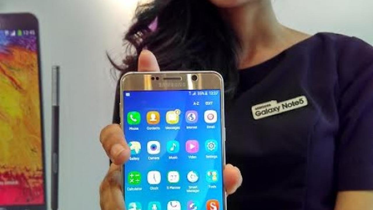 Mengintip 'wajah' cantik Samsung Galaxy Note 5 versi emas