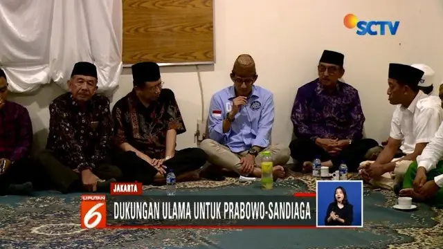 Pasangan Capres Cawapres 02, Prabowo-Sandi dapat dukungan para ulama Tebu Ireng, Jawa Timur. Prabowo dan Sandi dinilai mampu membawa Indonesia ke arah yang lebih baik.