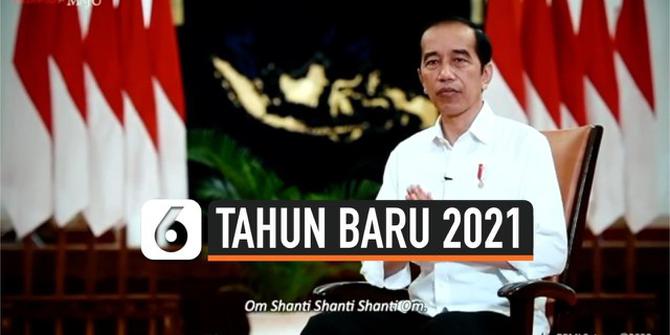 VIDEO: Sambutan Tahun Baru, Jokowi Sebut Vaksinasi Pertengahan Januari 2021