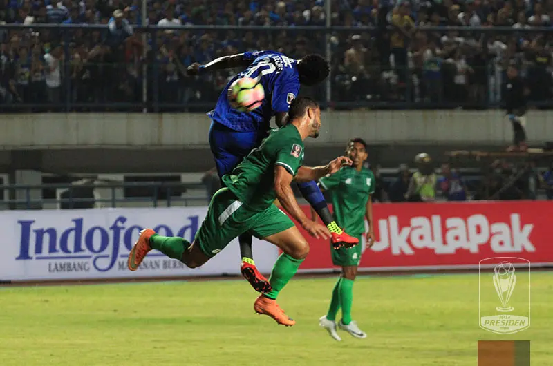  Persib banyak mendapat peluang lawan PSMS, namun gagal mencetak gol. (Liga Indonesia ID)