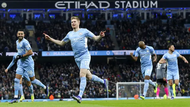 FOTO: Hujan Gol di Etihad Stadium, Manchester City Lumat Leicester City 6-3