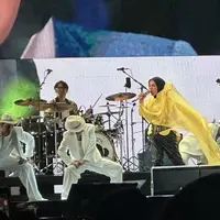 Syahrini di Panggung Pestapora 2026 (credit: KapanLagi.com/Wulan Noviarina Anggraini)