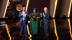 Lookman menorehkan catatan luar biasa dengan 27 gol dan 12 assist untuk Atalanta dan timnas Nigeria sepanjang 2024. (AP Photo/Mosa'ab Elshamy)