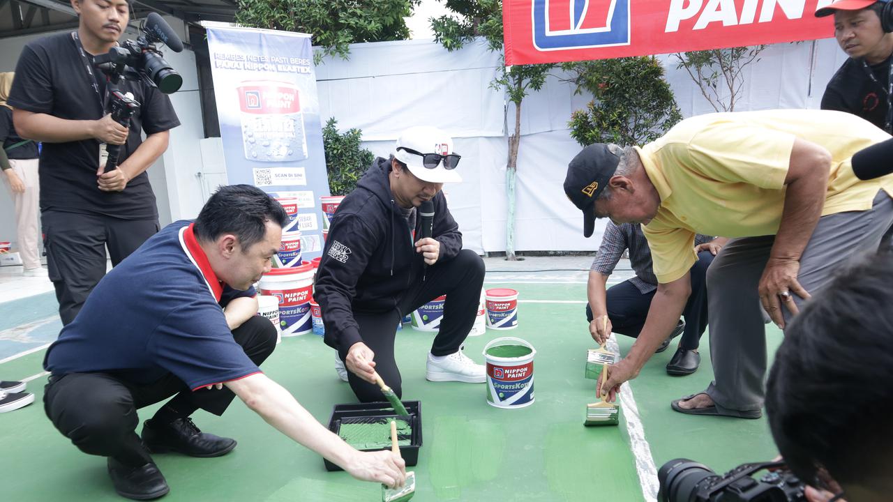 Vindes Sport Bersama Nippon Paint melakukan kegiatan positif.