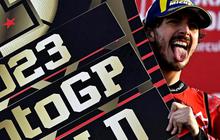 FOTO: Gaya Selebrasi Pecco Bagnaia Kembali Jadi Juara Dunia MotoGP 2023, Pecahkan Tiga Rekor!