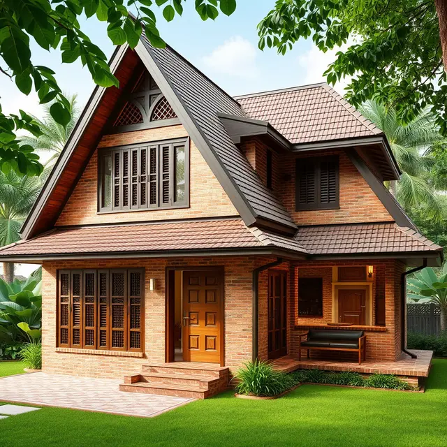 Model Rumah Leter L Pintu Samping