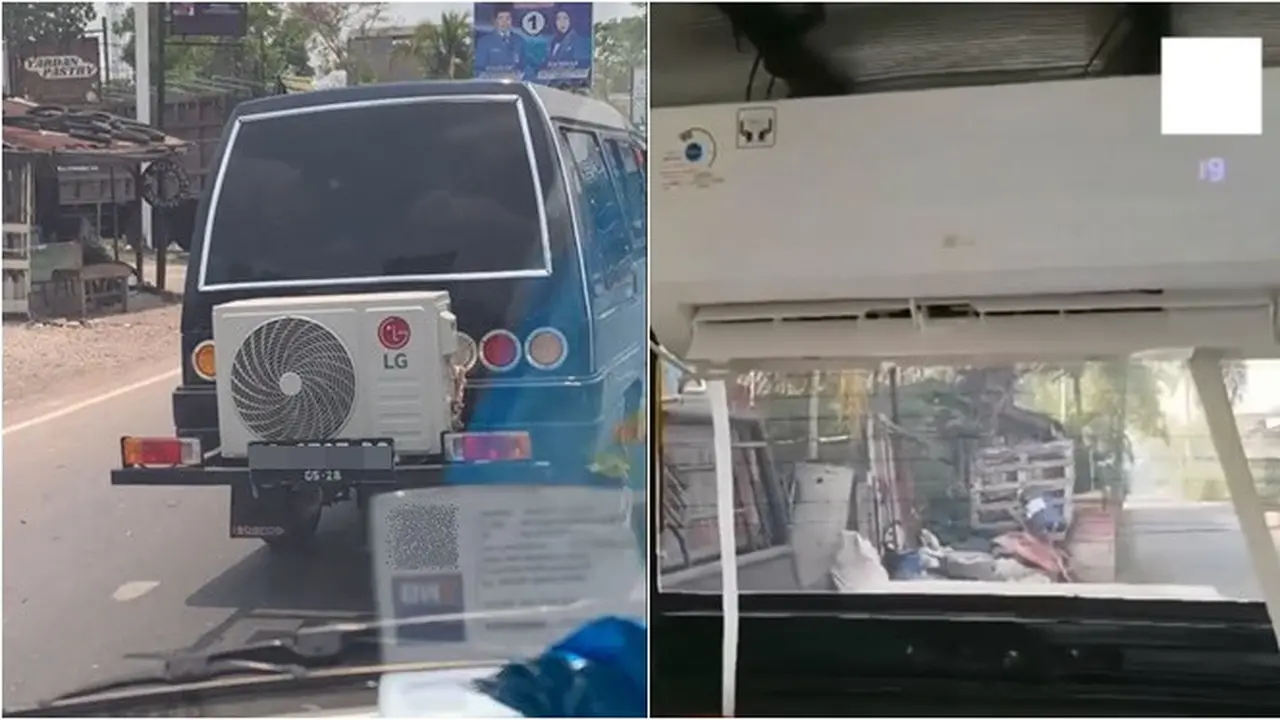 Sempat Viral Mobil Dipasangi AC Rumahan, Ini 6 Potret Penampakan Dalamnya