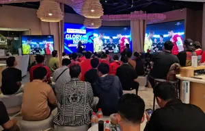 Suporter Garuda Penuhi Venue Nonton Bareng Timnas Indonesia vs Malaysia
