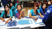 FOTO: Wanita-wanita Cantik Kawal Registrasi KLB Demokrat