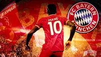 Bayern Munchen - Ilustrasi Sadio Mane (Bola.com/Adreanus Titus)