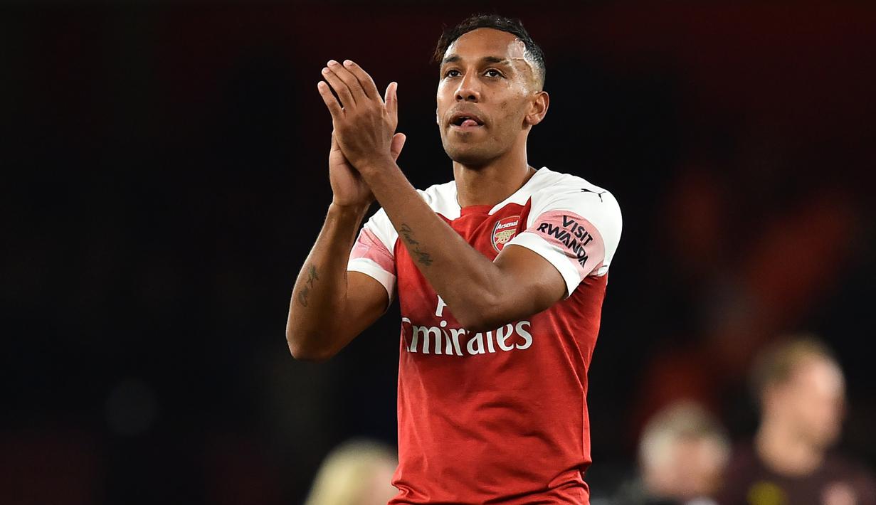 1. Pierre-Emerick Aubameyang (Arsenal) - 7 Gol. (AFP/Glyn Kirk)