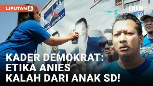 VIDEO: Baliho Anies di Pasuruan Dicoreti Kader Demokrat