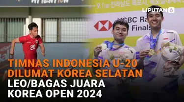 Timnas Indonesia U-20 dilumat Korea Selatan himgga Leo/Bagas juara Korea Open 2024 di News Flash Sport Liputan6.com.