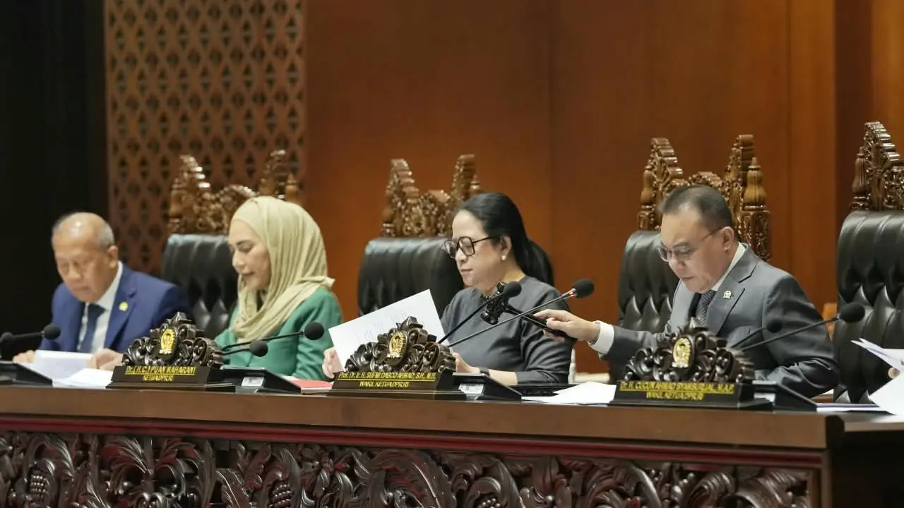 Wakil Ketua DPR RI Sufmi Dasco Ahmad memimpin Rapat Paripurna DPR RI Ke-5 Masa Persidangan I Tahun Sidang 2026–2027 di Gedung Nusantara II, Kompleks Parlemen Senayan, Jakarta. (Istimewa)