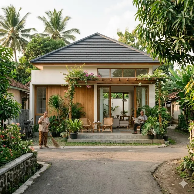 Model Rumah Minimalis 1 Lantai di Kampung