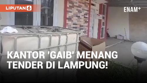 VIDEO: Kacau! Dua Kantor Gaib Menang Tender Perbaikan Jalan di Lampung!