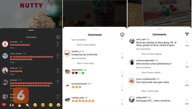 <p>KFC dan Starbucks batasi kolom komentar Instagram (Screenshot IG Starbucks Indonesia dan KFC Indonesia)</p>
