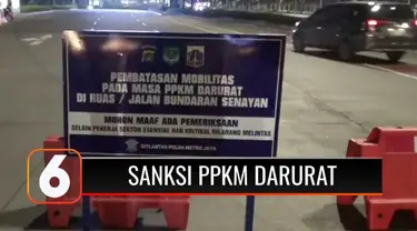 Pemerintah mulai memberlakukan PPKM Darurat Jawa-Bali. Pemberlakuan PPKM Darurat di Ibu Kota pada Sabtu dini hari (03/7), ditandai dengan penutupan jalan di kawasan Bundaran Senayan, Jakarta Pusat.