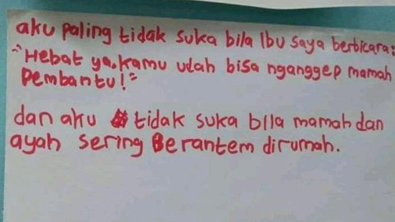 7 Surat Curhatan Anak ke Orangtua Ini Bikin Sedih
