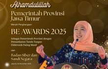 Jatim Raih Be Award 2025, Khofifah Tegaskan Jawa Timur Pionir Teknologi Informasi