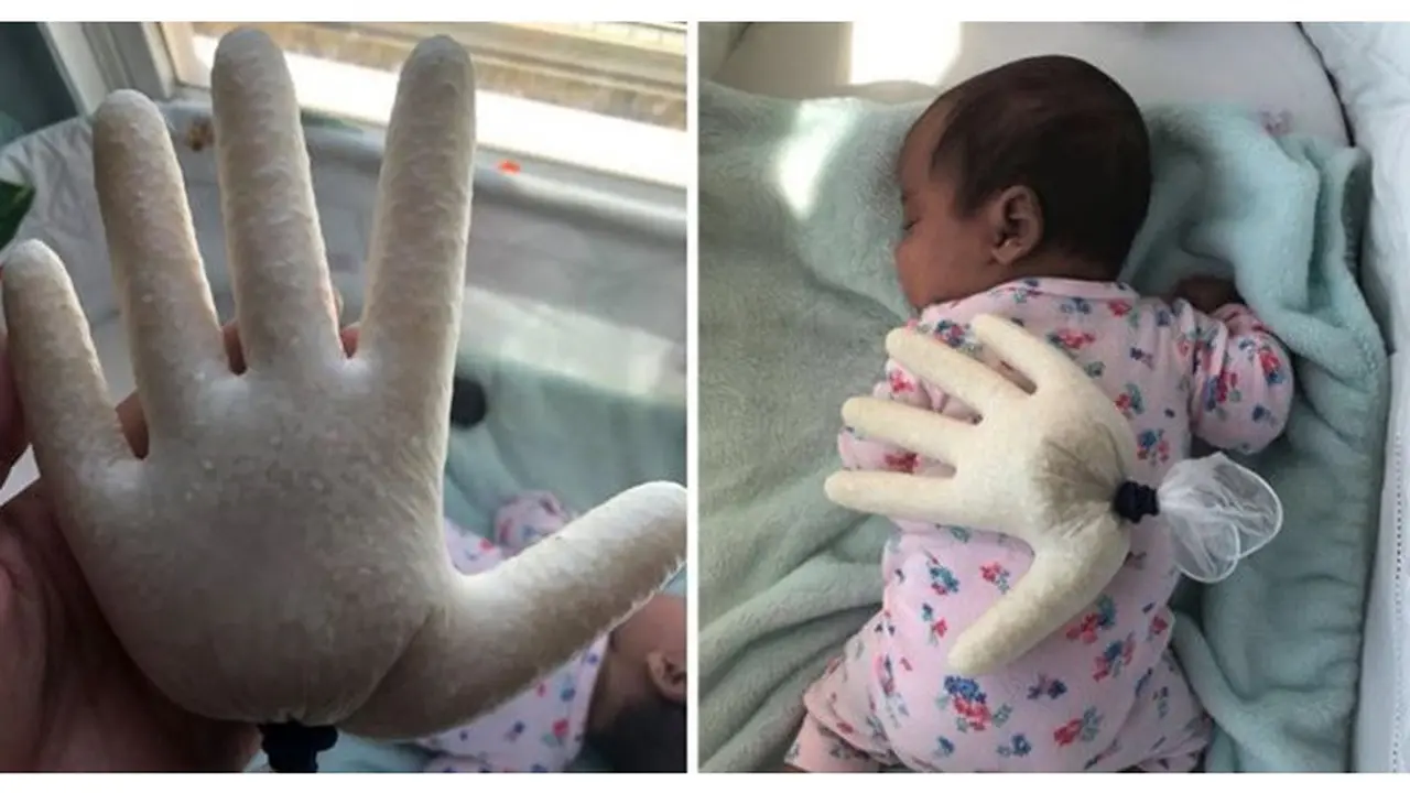 Seorang Ibu Membuat Tangan Palsu Agar Bayi Tetap Tenang Meski Di Tinggal