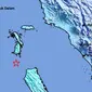 Gempa Magnitudo 5,6 mengguncang wilayah Nias Selatan, Sumut, Jumat (23/2/2024). (Liputan6.com/ Dok BMKG)