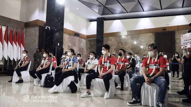 Tim Bulutangkis All England 2021 Indonesia Telah Kembali ke Jakarta. (Sumber: Instagram/badminton.ina)