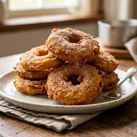 Apel goreng tepung kayu manis. [AI Generated]