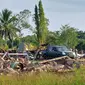 Lokasi penggusuran sejumlah bangunan dan gereja oleh TNI AD di Desa Gunung Seriang, Tanjung Selor, Kabupaten Bulungan, Kalimantan Utara.