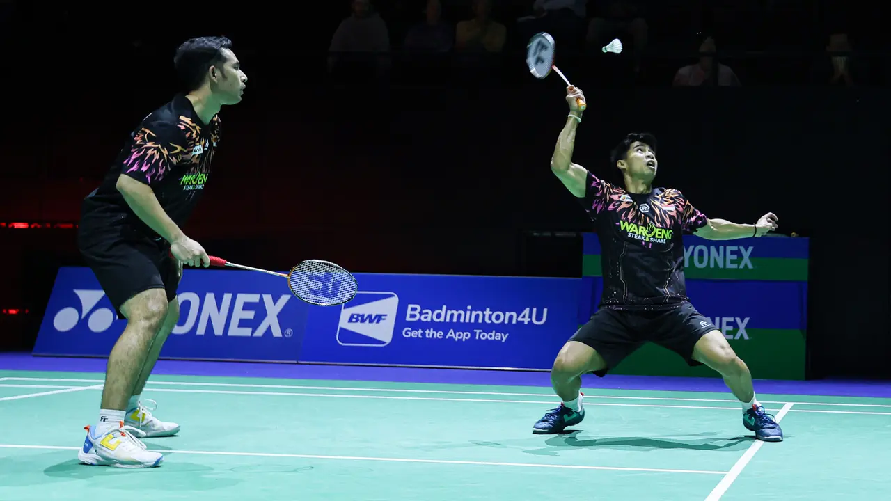 Sabar Karyaman Gutama/Moh Reza Pahlevi Isfahani - Swiss Open 2025 - Bulu Tangkis