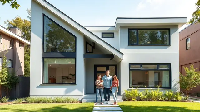 Rumah Atap Miring Tinggi