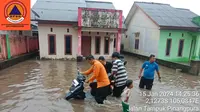 Banjir yang melanda Kota Pangkalpinang, Bangka Belitung sejak Senin 15 Januari 2024 lalu merendam 458 rumah warga. (Foto: Tim Humas BNPB)