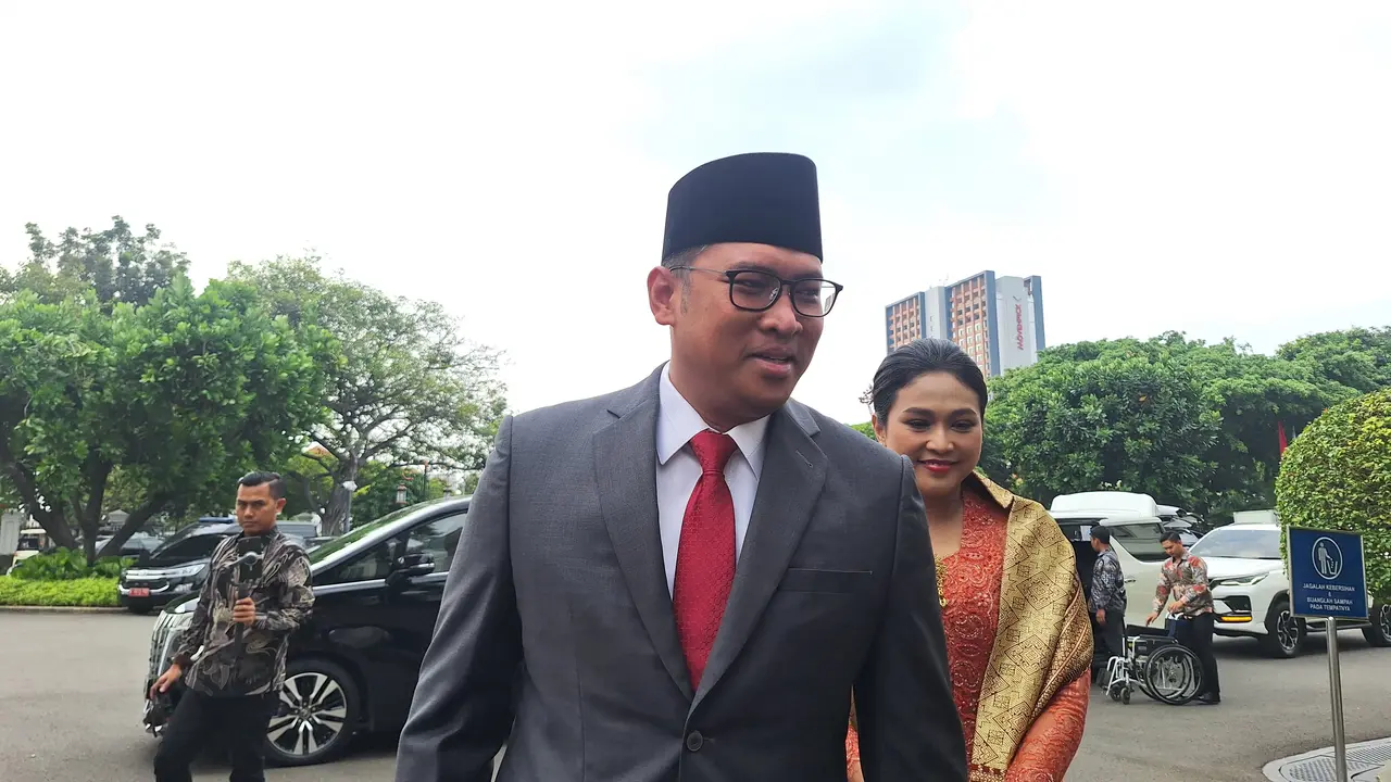 Ketua DPD Partai Gerindra Jawa Tengah, Sudaryono saat tiba di Istana Negara Jakarta, Kamis (18/7/2024).