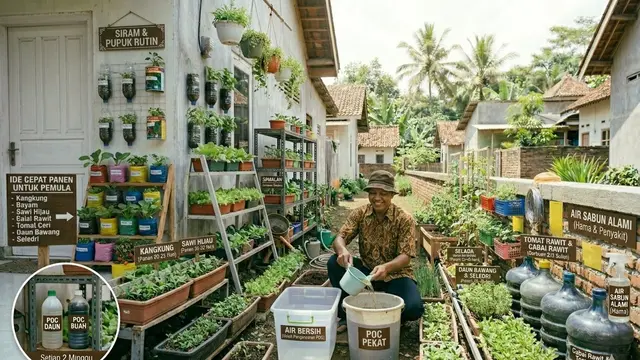 Cara Membuat Lorong Sayur Hijau di Samping Rumah Subsidi
