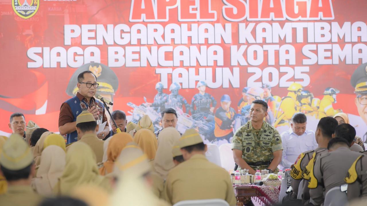 Wakil Wali Kota Iswar Aminuddin saat Pengarahan Kamtibmas dan Siaga Bencana Kota Semarang