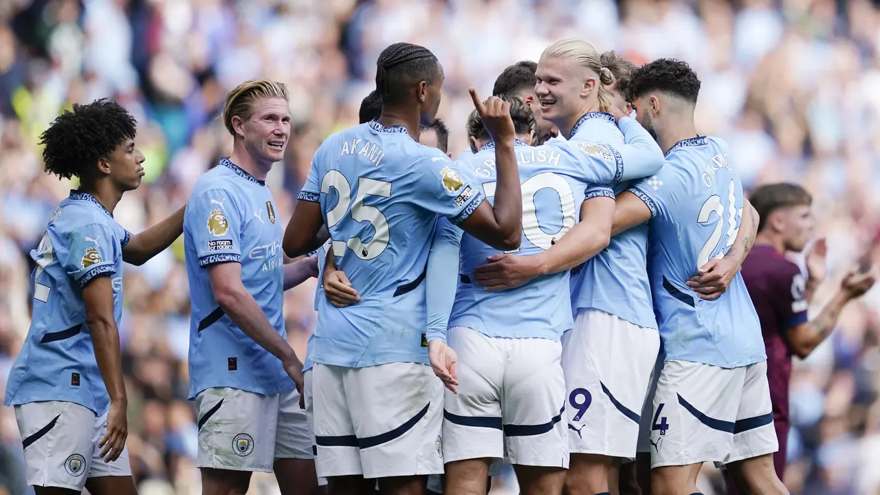 Foto: Ganasnya Erling Haaland Saat Robek-robek Gawang Ipswich Town di Liga Inggris