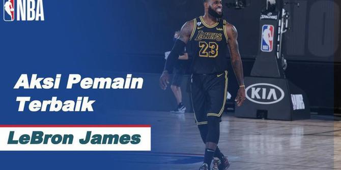 VIDEO: LeBron James Bawa LA Lakers Menang atas Houston Rockets di Semifinal Playoff NBA