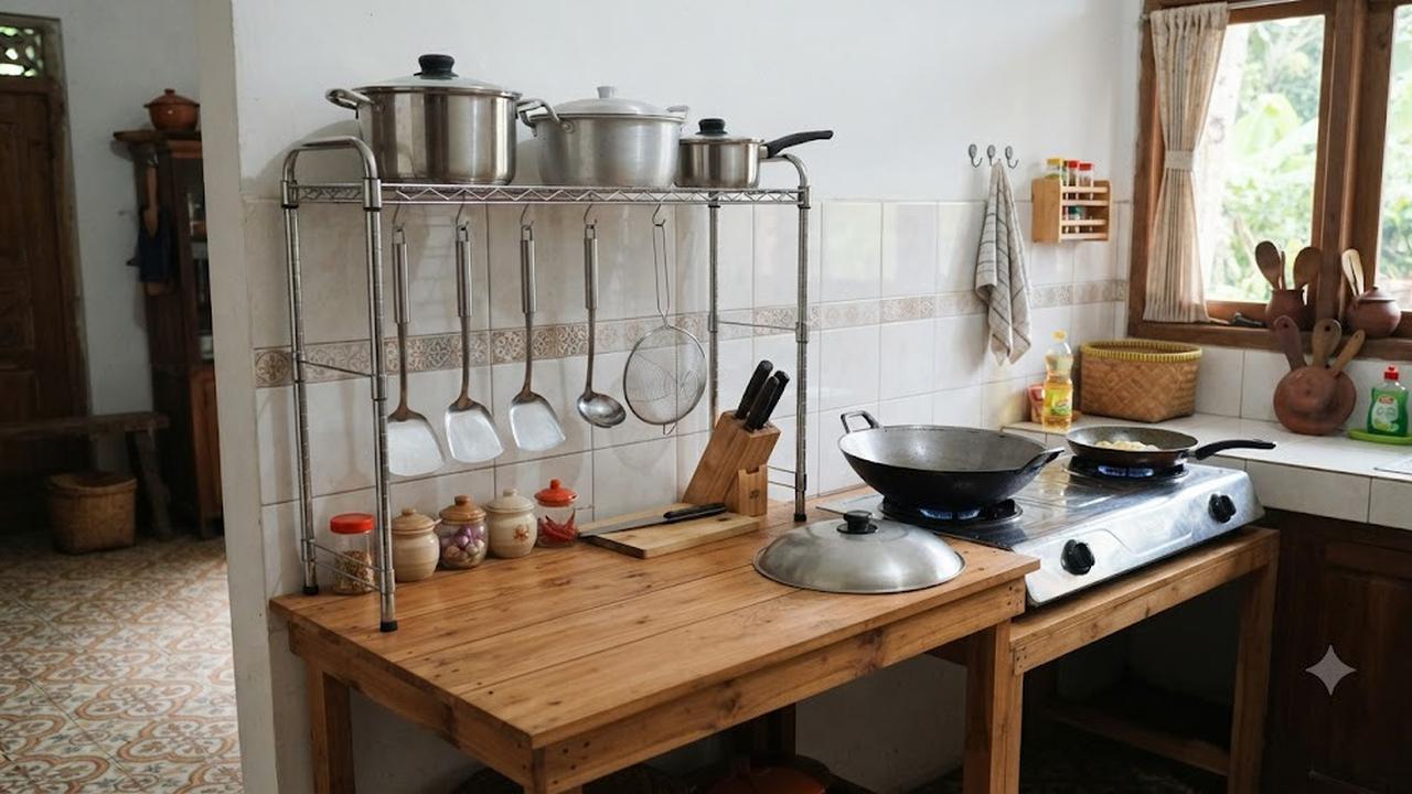 Sediakan Satu Area untuk Peralatan Masak