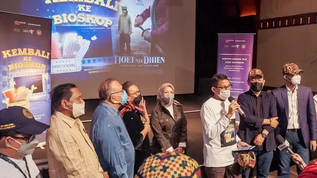 Sandiaga Uno Menghadiri Gerakan Ayo Kembali Ke Bioskop