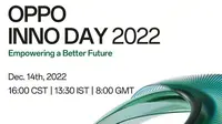 Oppo Inno Day 2022 yang menampilkan deretan inovasi terbaru akan diadakan pada 14 Desember 2022. (Dok: Oppo)