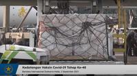 Indonesia menerima kedatangan vaksin COVID-19 tahap ke- 48. (Photo credit: Sekretariat Presiden via Youtube)