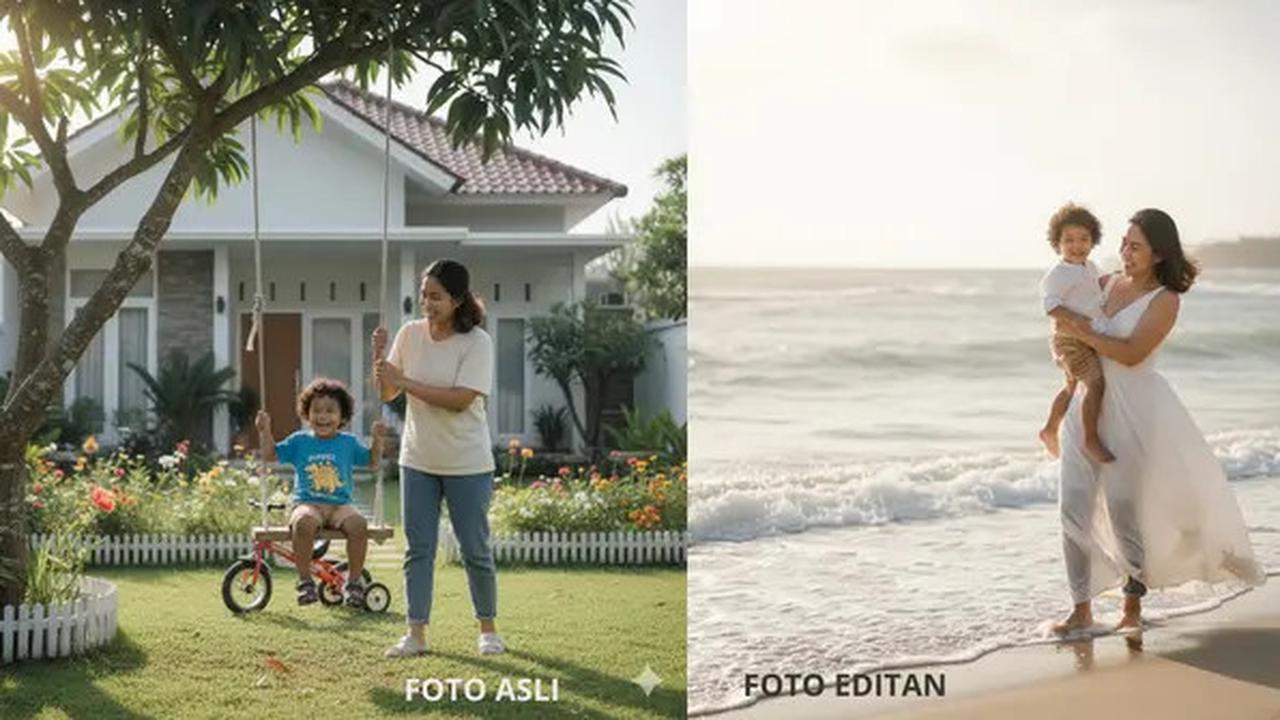 7 Prompt Gemini AI Viral Edit Foto Ibu dan Anak yang Masih Kecil ala Photoshoot
