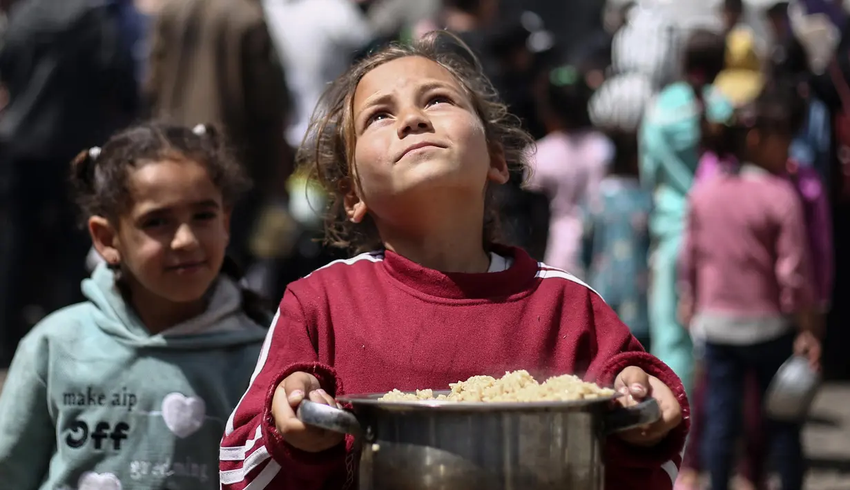 Badan amal internasional yang bekerja di Gaza telah memperingatkan bahwa 2,4 juta penduduk Gaza tidak dapat menanggung bencana kelaparan. (Eyad BABA/AFP)