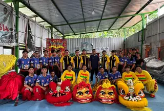 Sasana Liong, Barongsai Kung Chiao dan Wushu Genta Suci. (Liputan6.com/Rio Ferdinand)