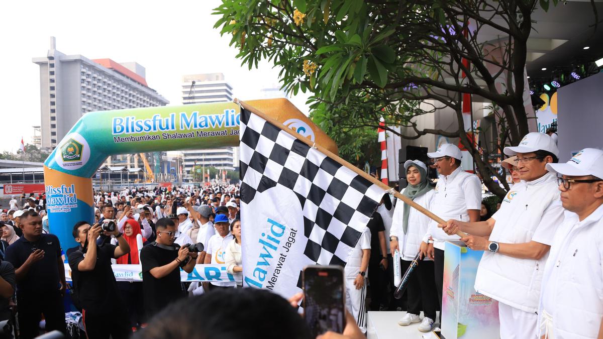 1.000 Peserta Ikuti Mawlid Funwalk CFD, Menag Ajak Warga Sambut Maulid dengan Toleransi
