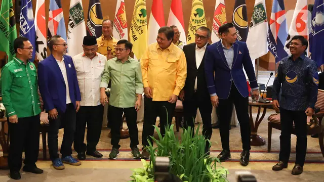 Silaturahmi Awal Tahun Delapan Partai Politik
