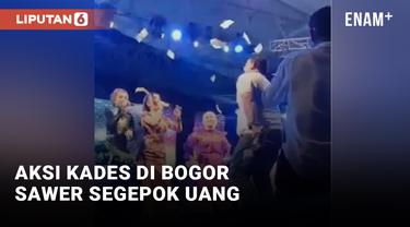 Viral! Kades di Bogor Sawer Segepok Uang ke Biduan Dangdut