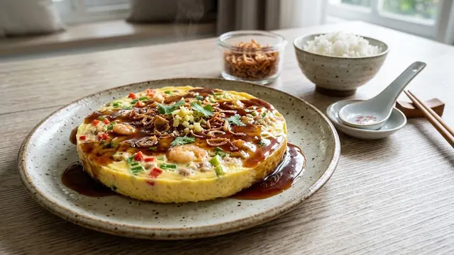 Resep Steam Omelet Saus Tiram yang Lembut dan Gurih/AI Generated